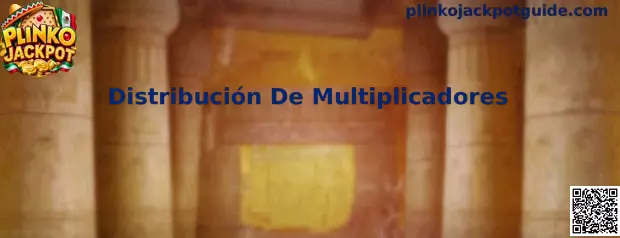 Distribución De Multiplicadores en tablero Plinko Jackpot