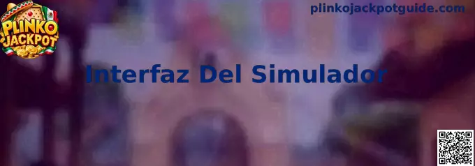 Vista de referencia de la Interfaz Del Simulador de Plinko Jackpot